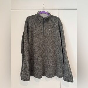Eddie Bauer Men’s XXL Quarter Zip Sweater | Charcoal | Great Quality
